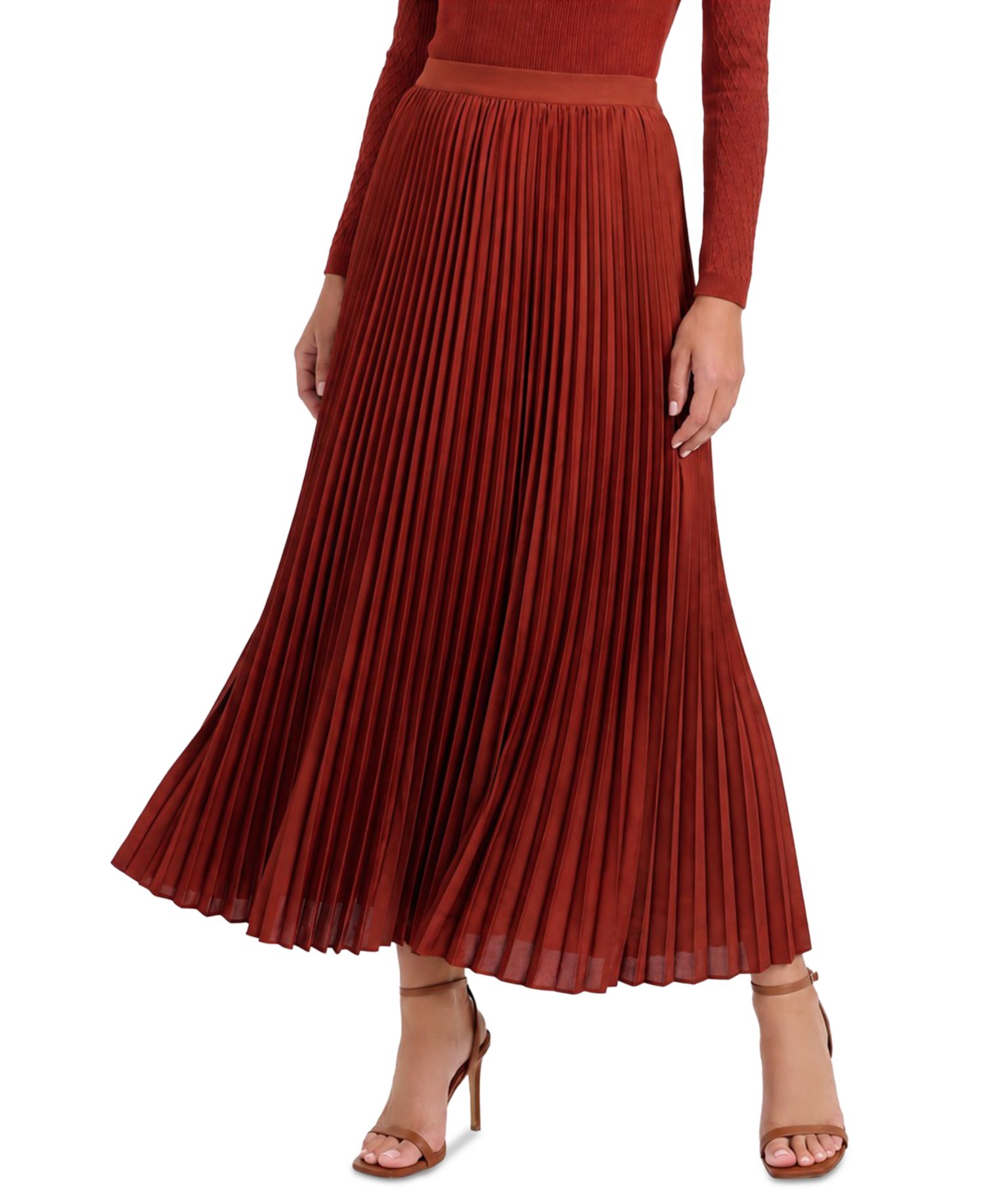Women's Rowyn High-Waisted Pleated Midi Skirt