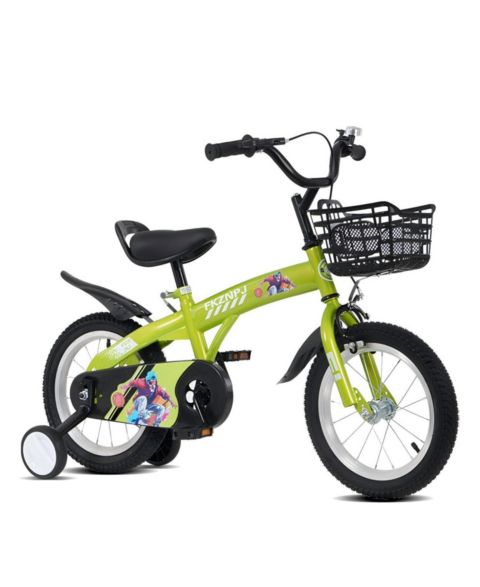 Детская игрушка ECHTPeak 16 Inch Sporty Steel Kids Bike with Adjustable Saddle, 4–7 лет, цвет: Зелёный