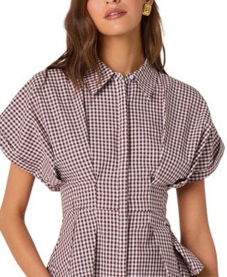 Women's Collared Short-Sleeve Top