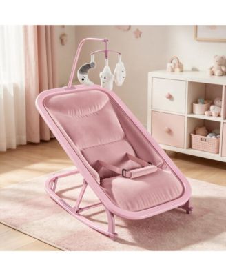 Baby 2 in 1 Adjustable Recline Rocker with Safety Harness