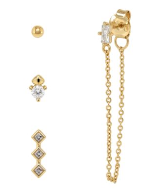 Multi Earring Cubic Zirconia 4-Piece Assortment