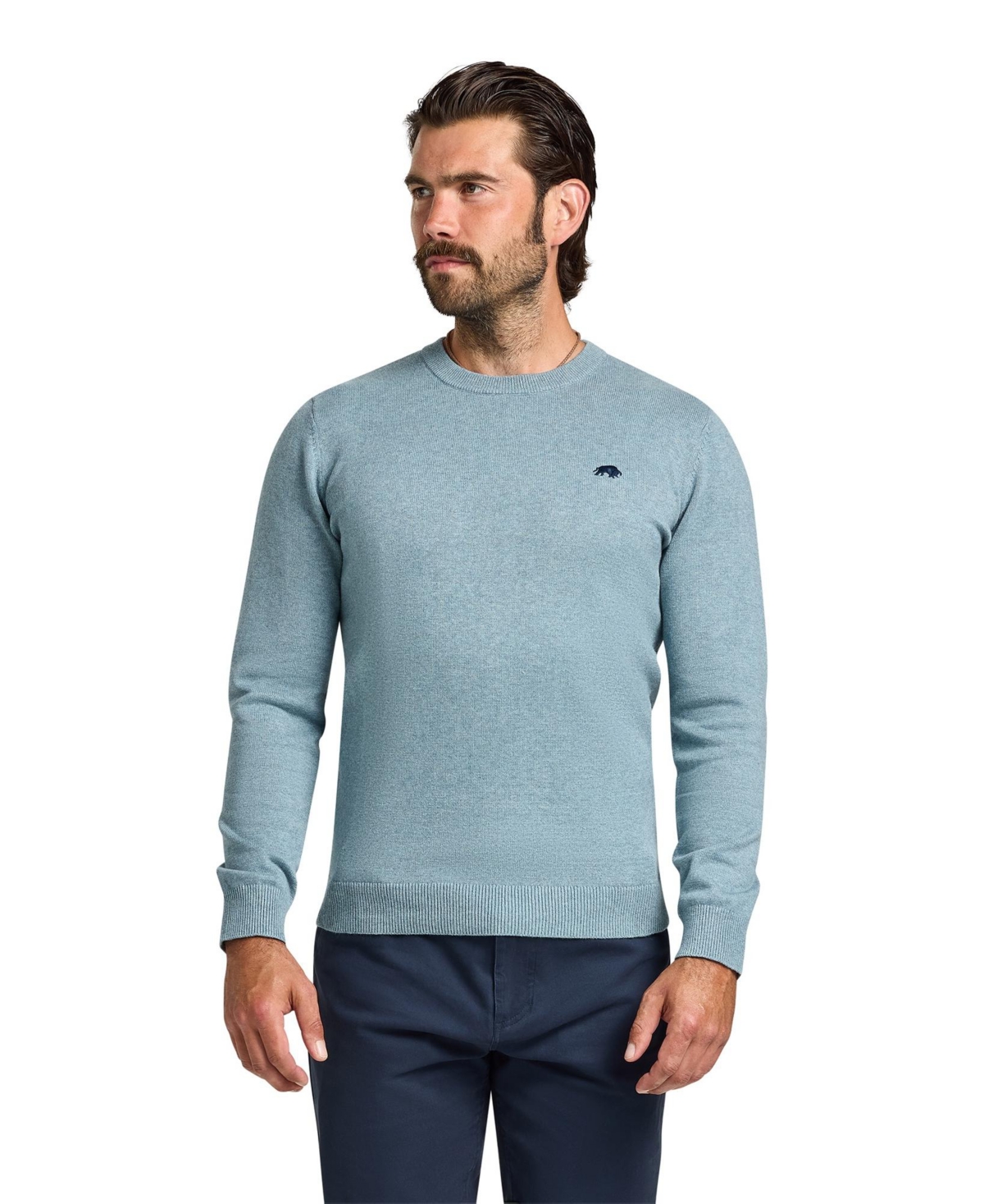 Raging Bull Men's Cotton-Blend Classic-Fit Crew Neck Sweater