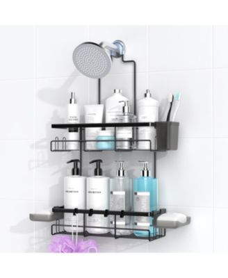 Shower Caddy Over Head Organizer Rustproof No Drill Hanging Storage Bathroom Hardware