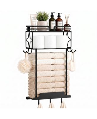 23.8 " Towel Rack Wall Mounted Metal Bathroom Hardware Storage
