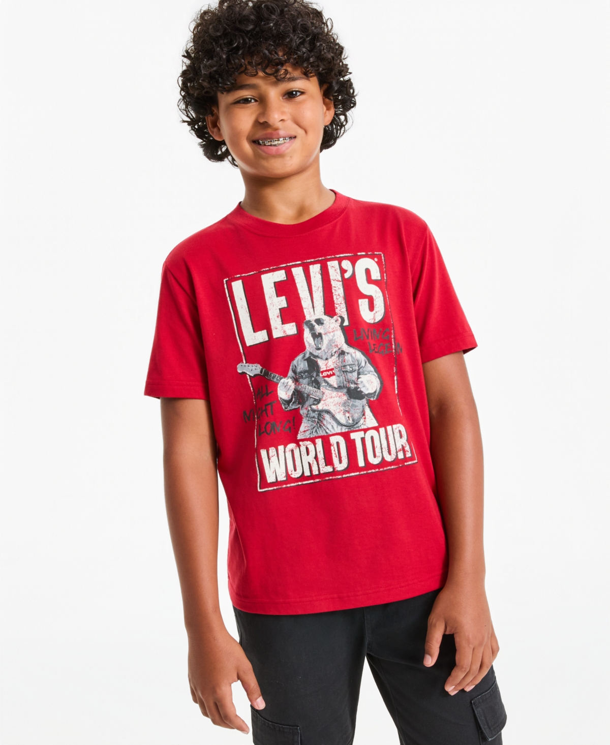 Levi's Boys' 8-20 Polar Bear Print Graphic T-Shirt - Emboldened