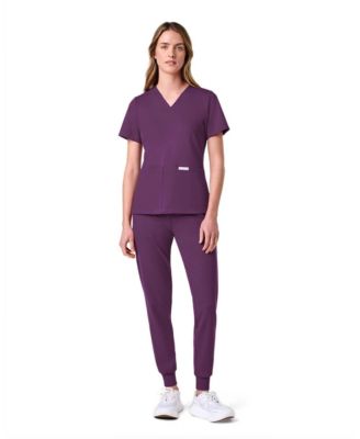 UltraSOFT Women's Scrub Set, 6-Pocket, Slim Fit Medical Uniform Scrub Set