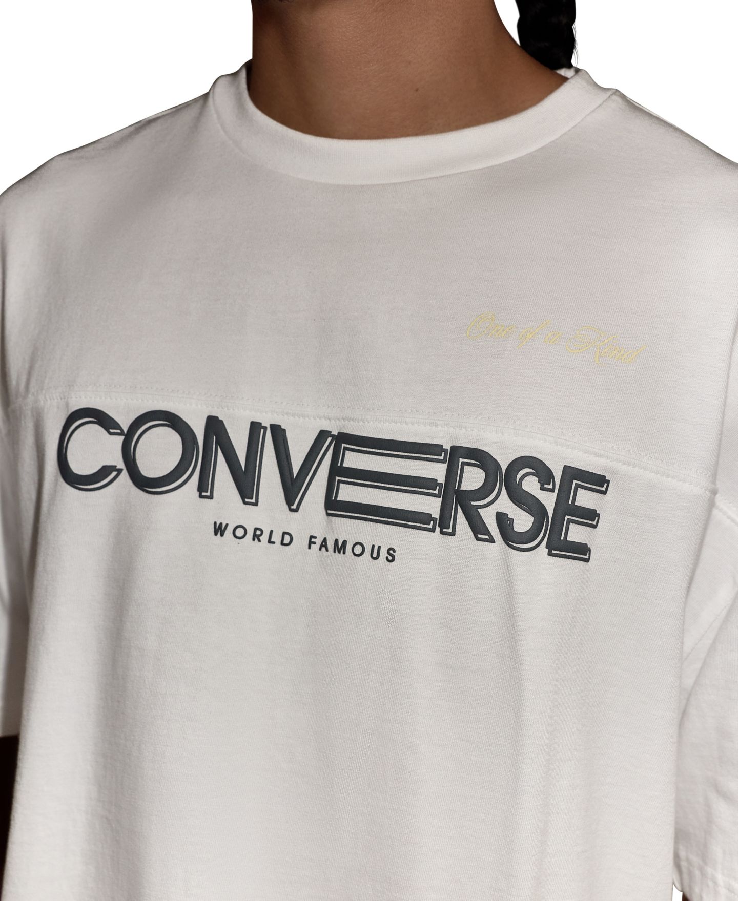Мужская футболка Converse Crewneck Graphic, цвет: Белый — фото 4