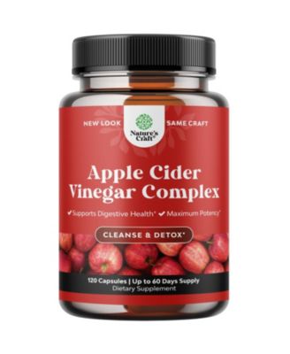 Apple Cider Vinegar Capsules with Cayenne Pepper - 1000mg ACV Per Serving - 120 Count