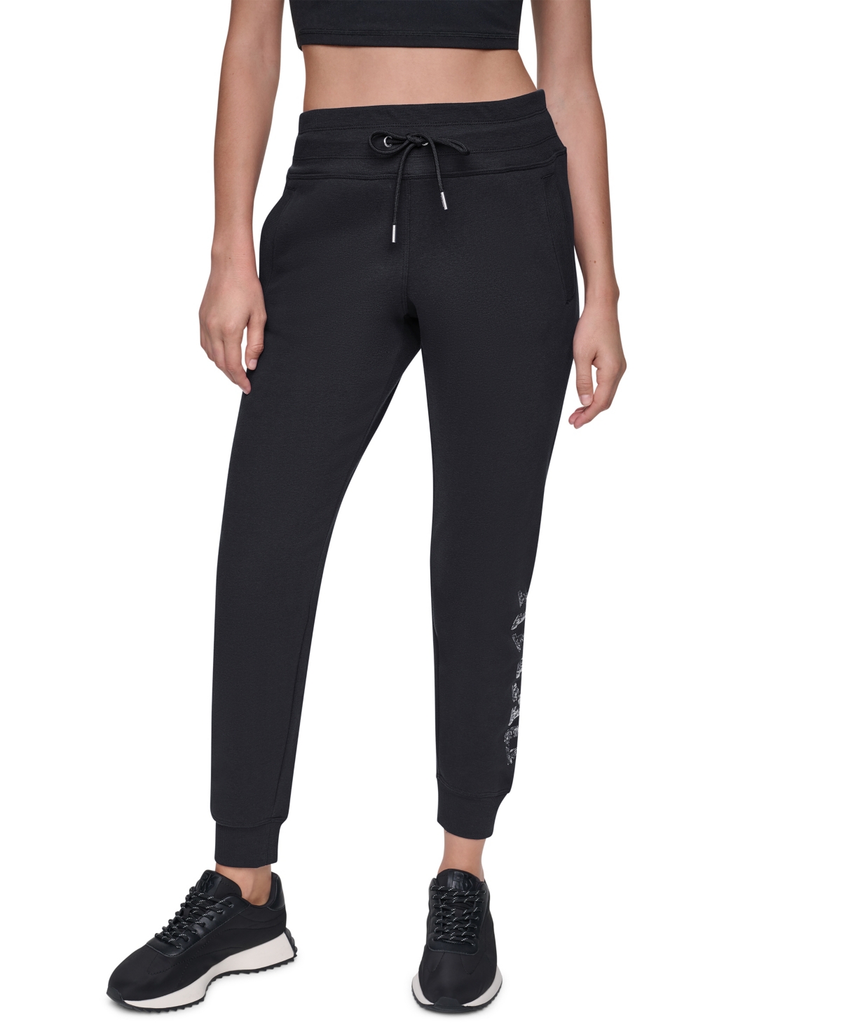 Dkny Sport Women's Sequin Mid-Rise Joggers