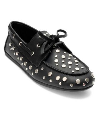 Forever and Always Shoes Women's Hyde Leather Lace Up Loafer