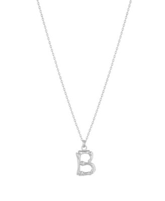 Signature Textured Initial Necklace