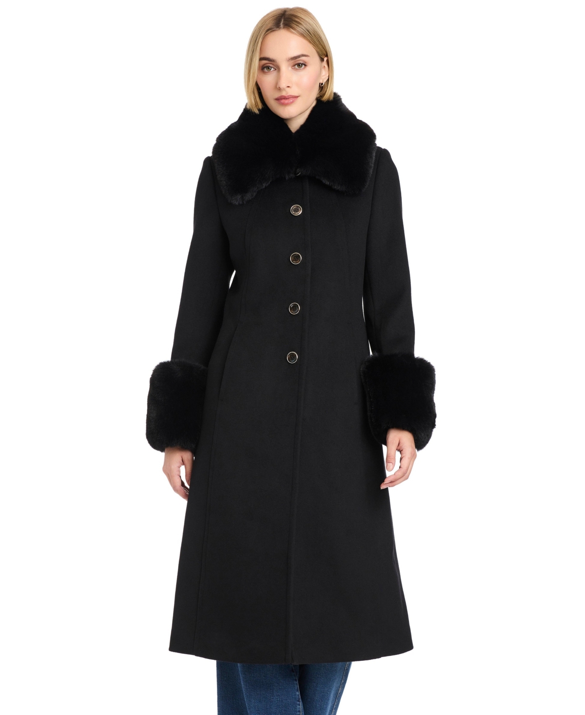 Vince Camuto Women's Single-Breasted Maxi Coat