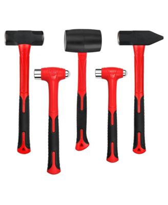 Hammer Set Ball Peen Rubber Mallet Sledge Fiberglass Handle