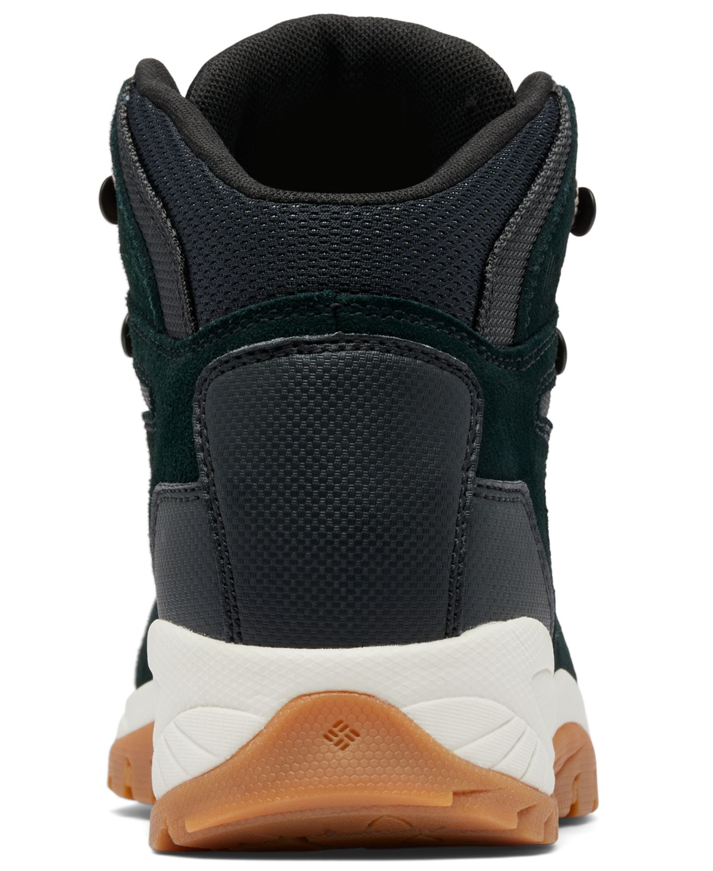 Женские ботинки Columbia Newton Ridge Plus Amped Waterproof Hiking Booties, цвет: Чёрный / Пудровый розовый — фото 4