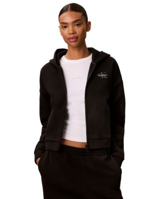Women's Monogram Brushed French Terry Full-Zip Hoodie