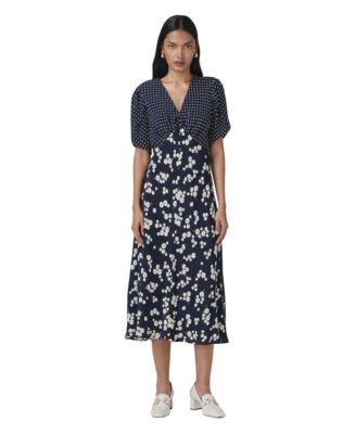 Women's Lulu V-Neck Empire-Waist Midi Dress
