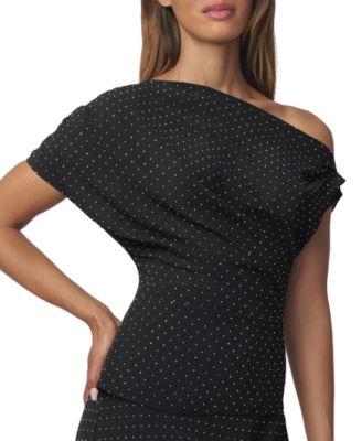 Women's Isla One-Shoulder Polka-Dot Sleeveless Top