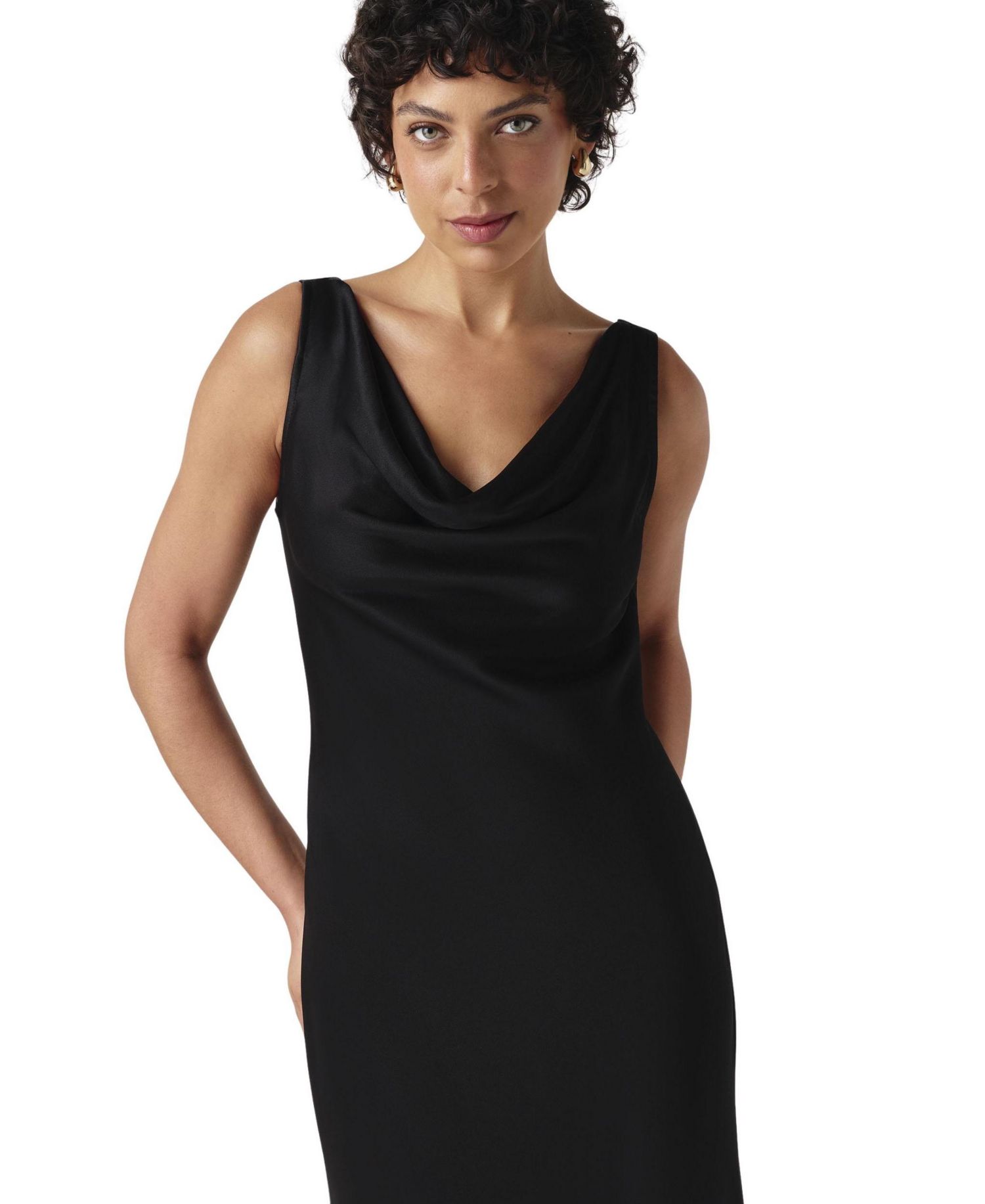 Women's Arya Cowl Neck Midi Slip Dress
