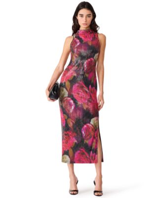 Women's Rossa Halter Floral-Print Midi Dress