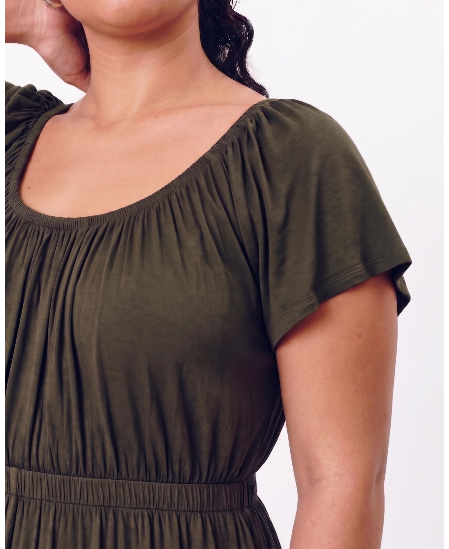 Plus Size Kahlo Liquid Jersey Dress