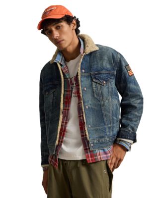 Men's Earlton Denim Fleece-Lined Trucker Jacket