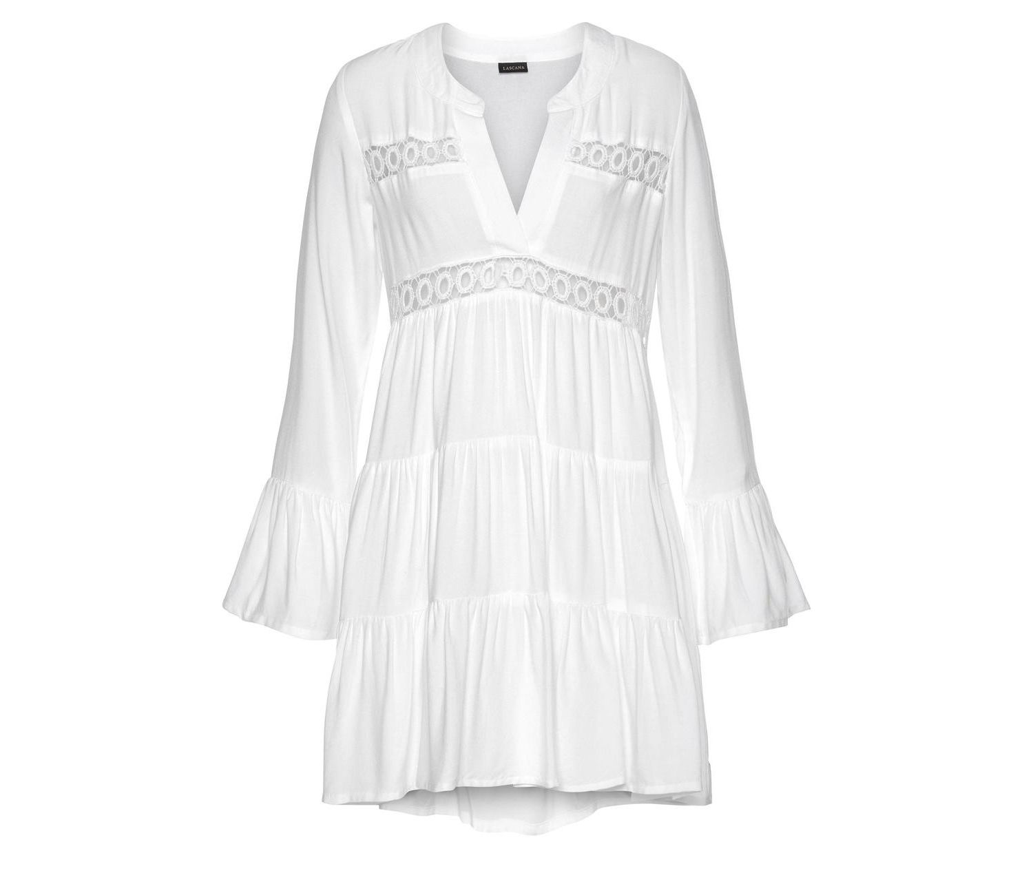 Women's Viscose Flowy Flared-Sleeve Lightweight Dress