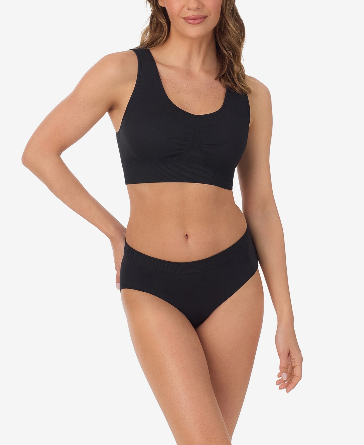 Le Mystere Women's Seamless Comfort Wireless Back Smoother Bra in Black | Size: 2X | HerRoom.com