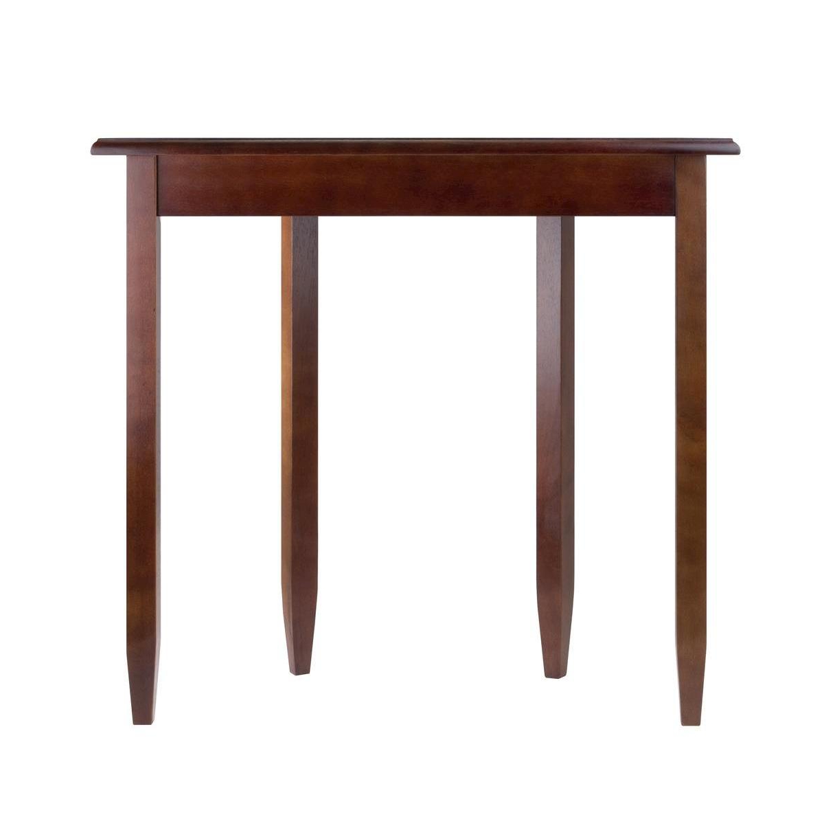 FurniFact Solid Wood Half Moon Table in Antique Finish, Small Entry Table - Walnut