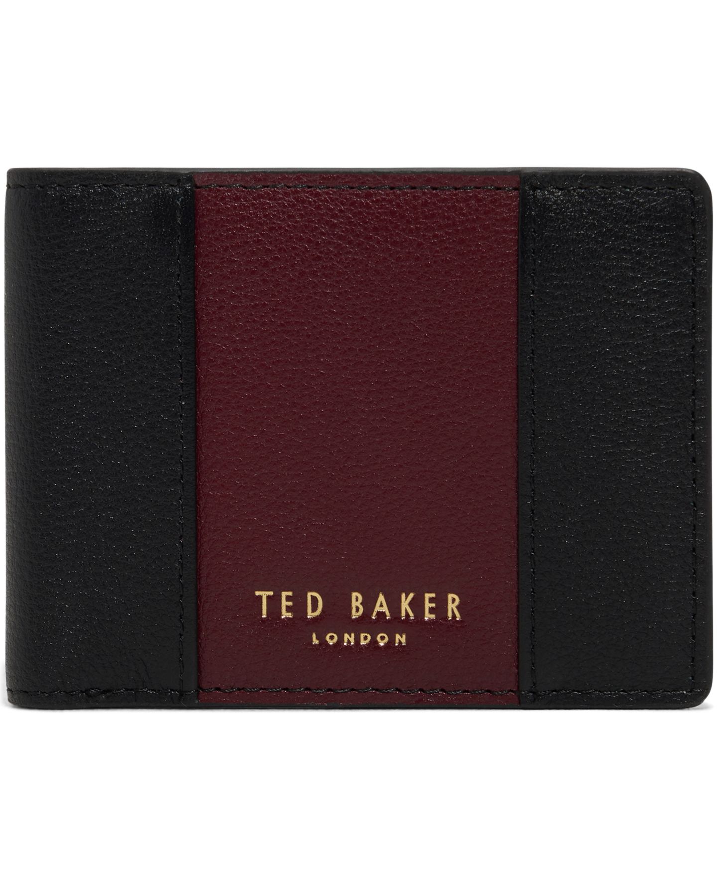 Мужской кошелёк Ted Baker Corston Leather Bifold Wallet, цвет: Чёрный — фото 1