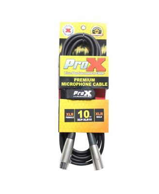 Premium Series XCP-XLR10 XLR-F to XLR-M Balanced Audio Microphone Cable 10 ft.