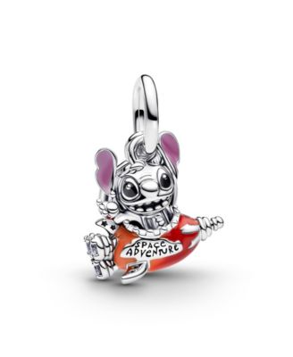 Sterling Silver Cubic Zirconia Disney Stitch Dangle Charm