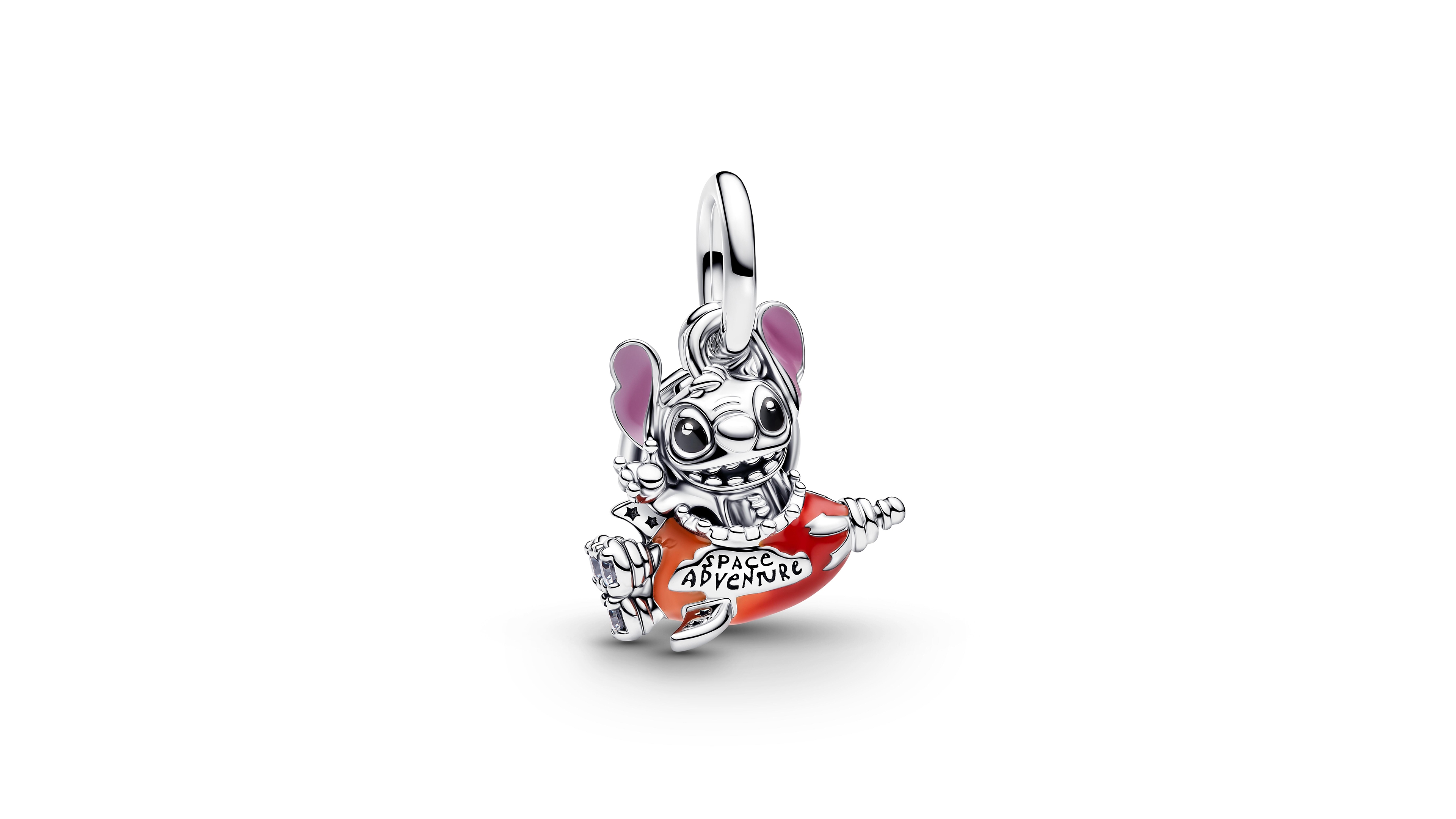 Pandora Sterling Silver Cubic Zirconia Disney Stitch Dangle Charm