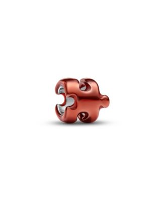 Orange Puzzle Piece Mini Charm