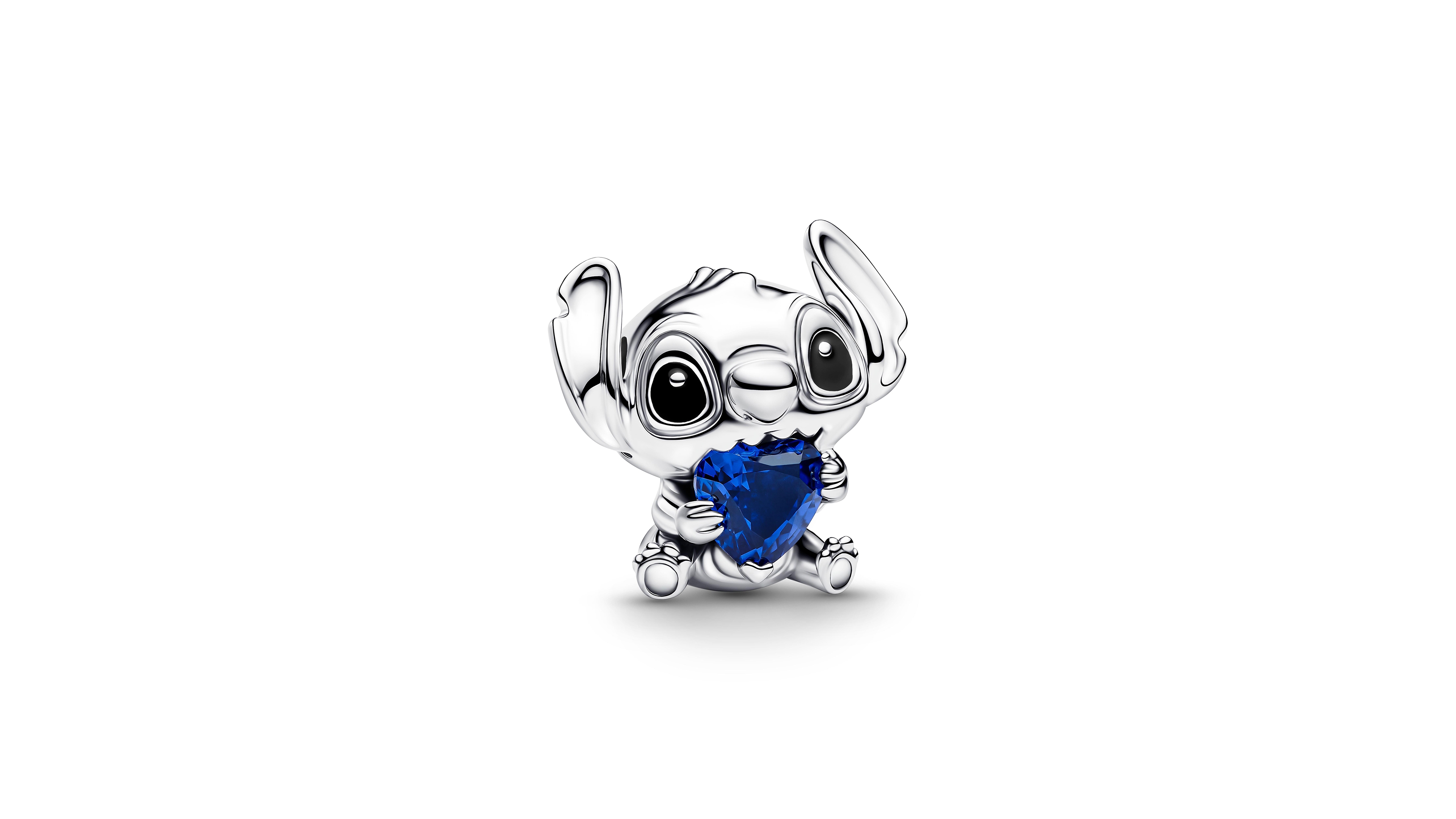 Pandora Disney Stitch Man-Made Crystal Heart Charm