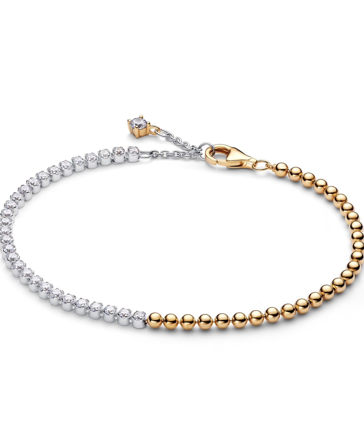 Pandora Signature Cubic Zirconia Two-Tone Tennis Bracelet