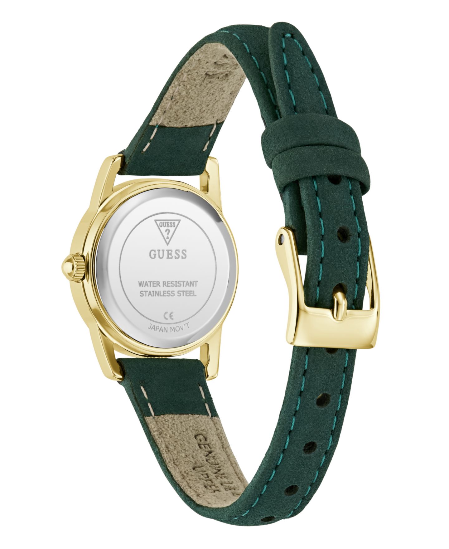 Женские часы GUESS Quartz Green Leather 24mm — фото 3