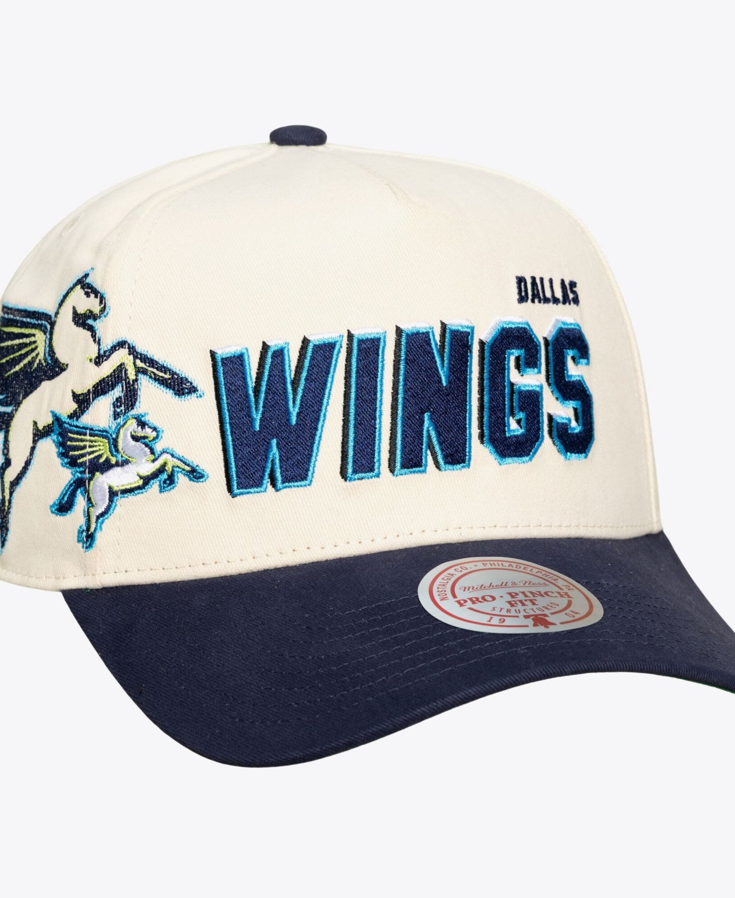 Men's and Women's Cream Dallas Wings Cooperstown Collection Big Time Pro Crown Snapback Hat