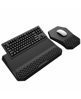 3 in 1 Ergonomic Office Accessory Set Keyboard Stand Wrist Rest Massage Mouse Pad