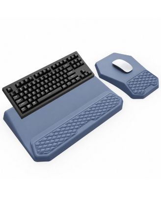 3 in 1 Ergonomic Office Accessory Set Keyboard Stand Wrist Rest Massage Mouse Pad