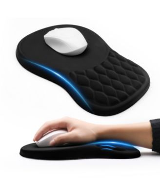 Memory Foam Keyboard Wrist Rest Mouse Pad Set With Massage Bumps Ergonomic Support Non Slip Base
