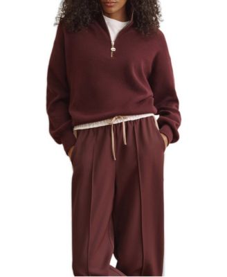 Women's Funnel Neck Zip Through Jumper