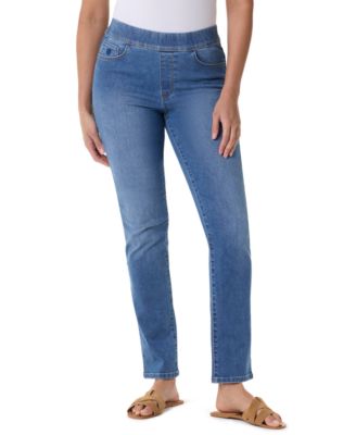 Women's Amanda High-Rise Straight Pull-On Jeans