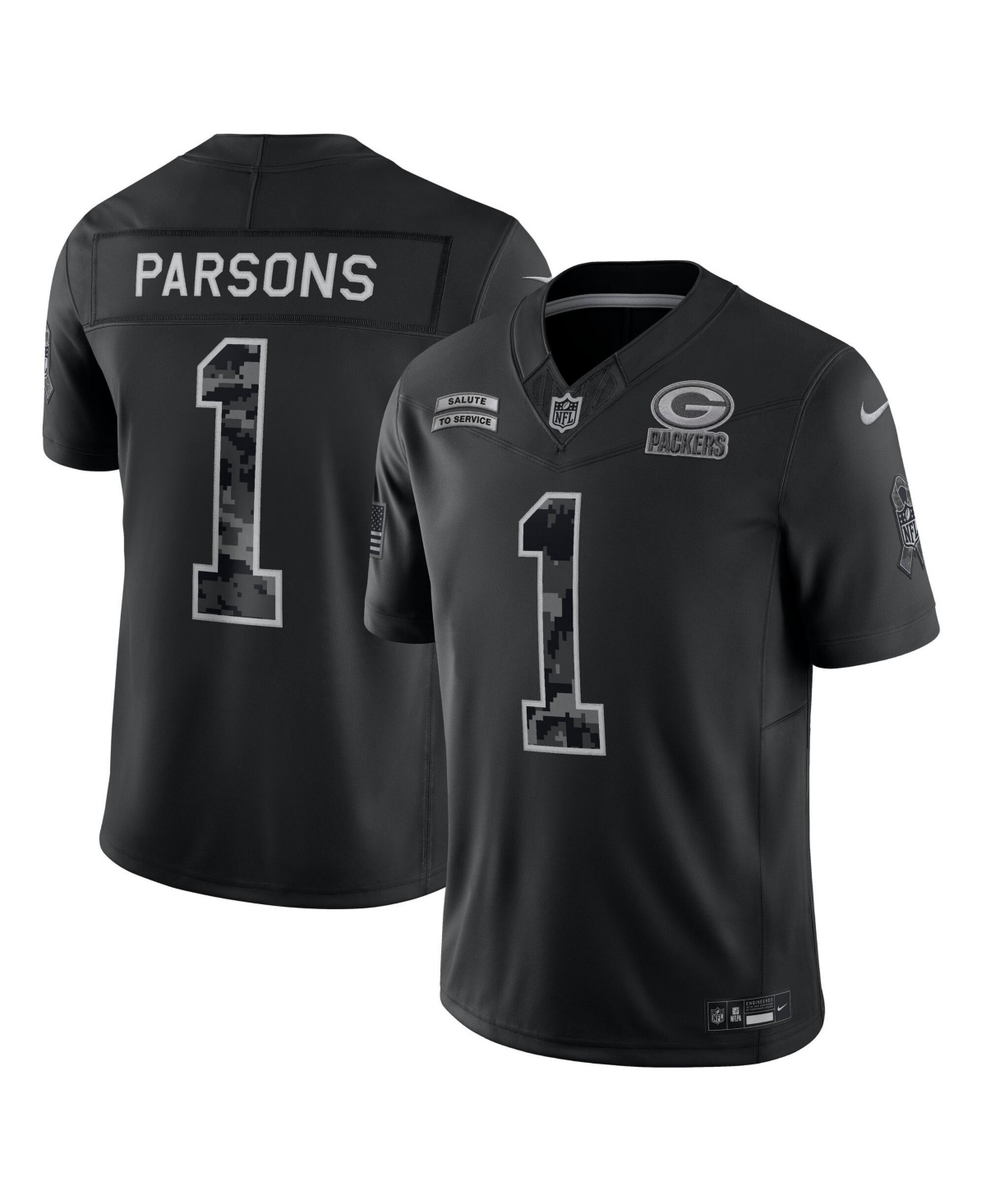 Nike Men's Black Green Bay Packers Stitched Limited Jersey