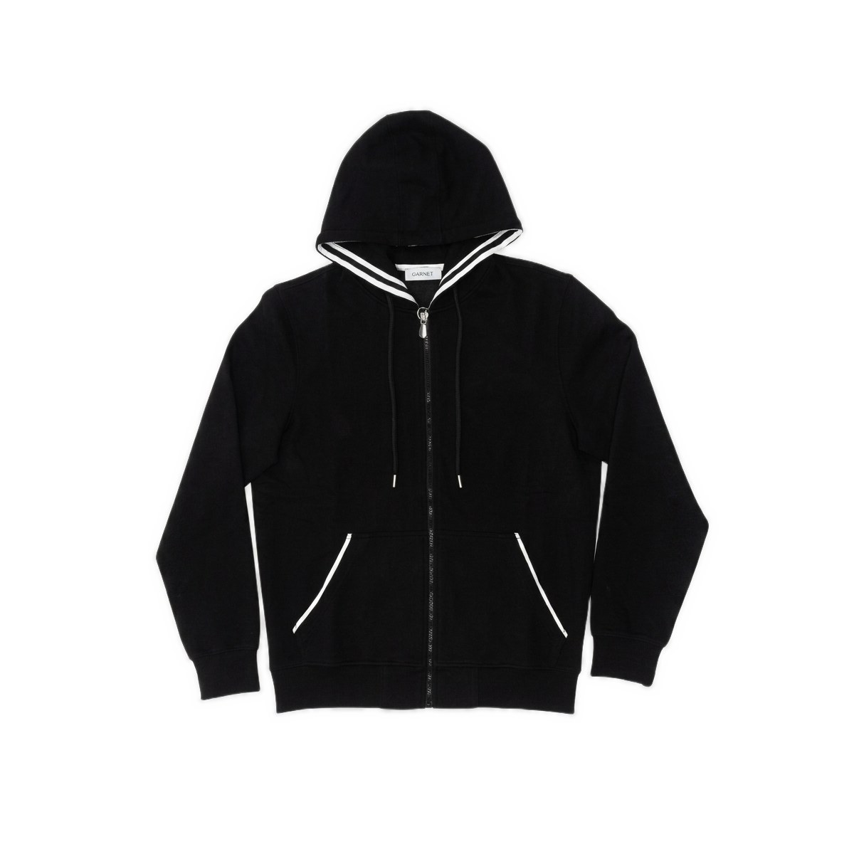 Garnet Men's Soft Cotton Full-Zip Hoodie