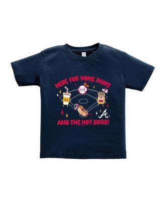 Toddler  Navy Atlanta Braves Snack T-Shirt