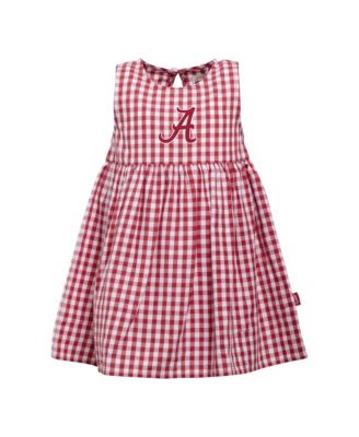 Baby Girls  Crimson Alabama Crimson Tide Loren Gingham Dress