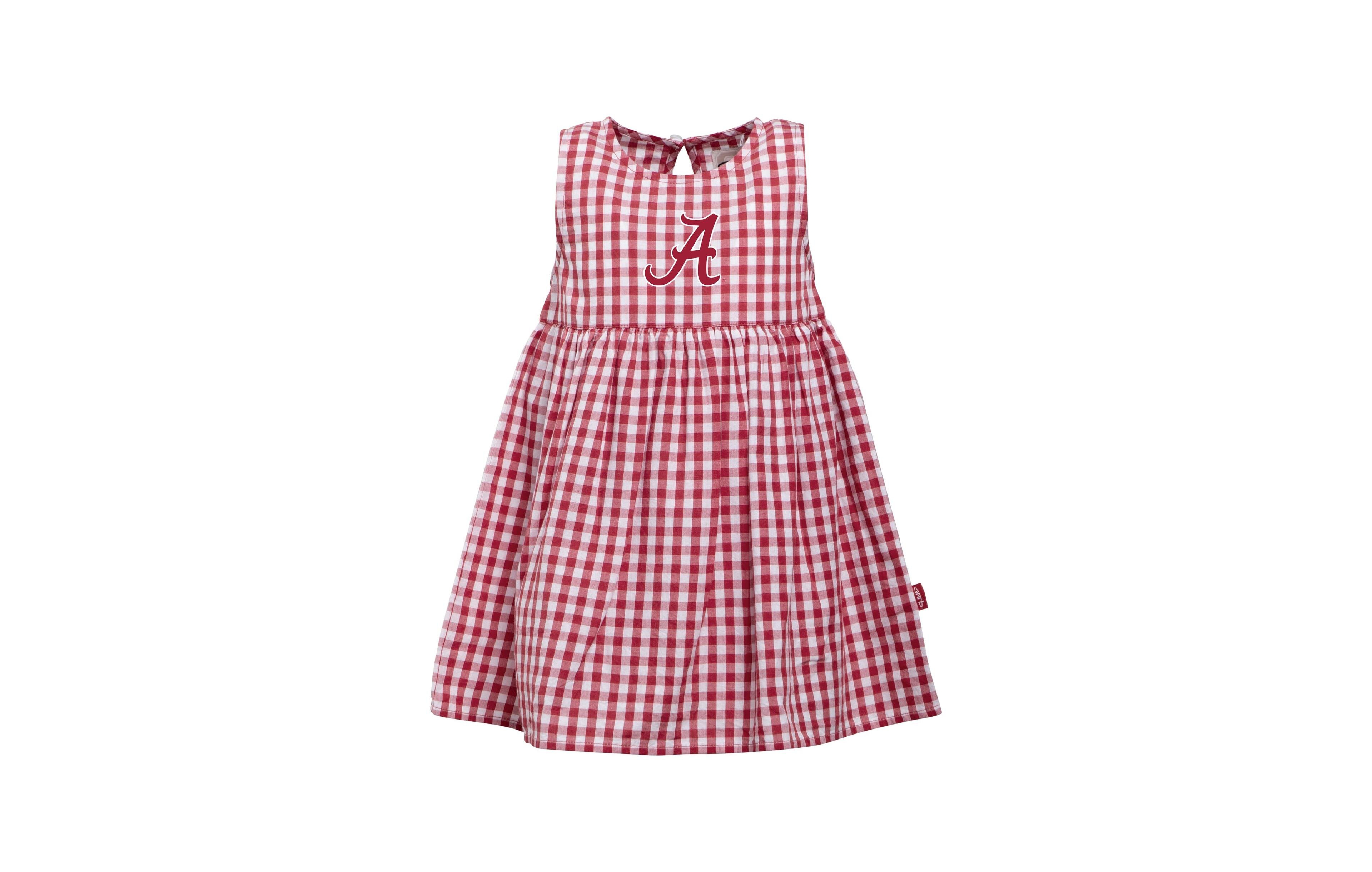 Garb Baby Girls' Loren Alabama Crimson Tide Gingham Sleeveless Dress
