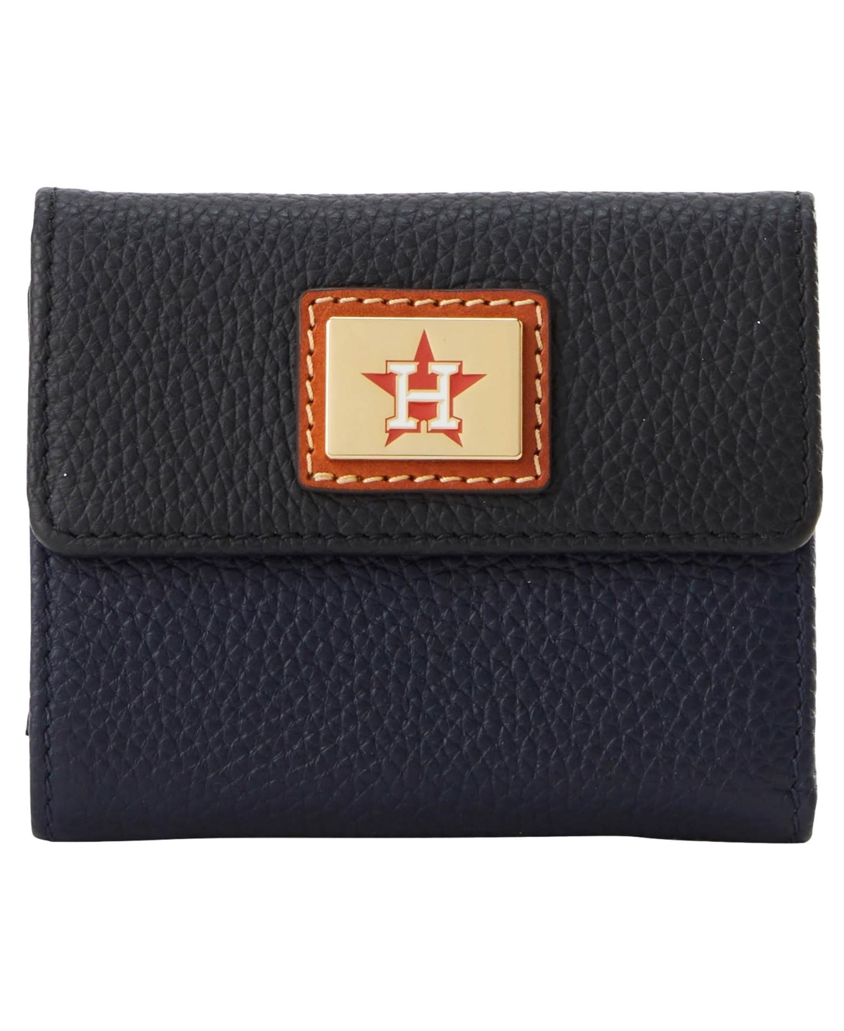 Dooney & Bourke Houston Astros Trifold Flap Credit Card Wallet - Navy
