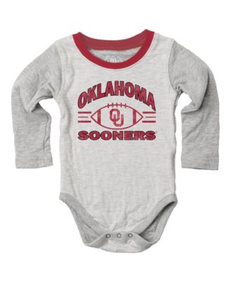 Baby Boys and Girls  Heather Gray Oklahoma Sooners Jie Jie Hopper Set