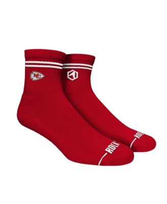 Men's and Women's Kansas City Chiefs Casual Stripe Quarter-Length Socks